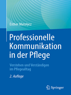 cover image of Professionelle Kommunikation in der Pflege